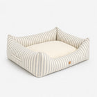 Kingston - Toile rayée - Lit de luxe pour chien